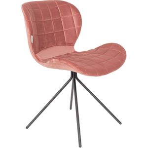 ZUIVER Chair Omg Velvet Old Pink