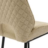 Riviera Maison Mr. Beekman Dining Chair, peluche bouclé, natural grey