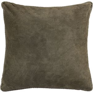 PTMD Sierkussen Suky - 60x8x60 cm - Suede - Groen