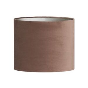 Light&living Kap ovaal recht smal 30-15-25 cm VELOURS chocolade bruin