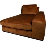 PTMD Block sofa chaise longue arm r Adore 28 rust