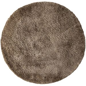 PTMD Jups Brown fabric handwoven carpet round M