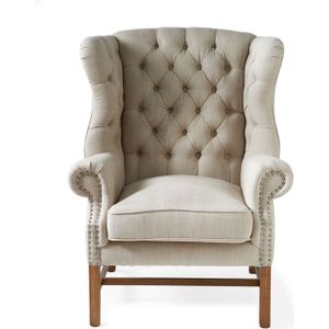 Riviera Maison Franklin Park Wing Chair, linen, flax