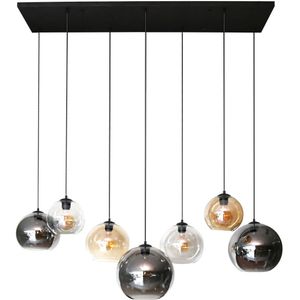 AnLi Style Hanglamp 4+3 multi globe XL