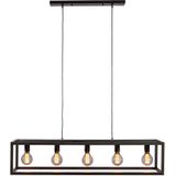 Furntastik Alberobello Hanglamp, 5-lichts, zwart