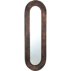 PTMD Darcio Copper metalen spiegel ovaal lang