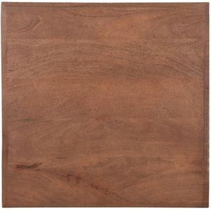 Label51 Straight Edge tafelblad vierkant 70x70cm mangohout bruin