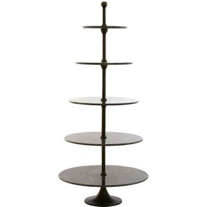 Light&living A - Etagere 5 laags Ø79x175 cm VERMENTINO donker bruin marmer