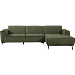 Tower living Leeds 2,5-seater AL + Chaise Lounge R Bottle Green