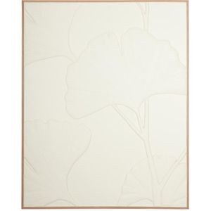 MUST Living Wall Panel Japanese Ginko Leaf,127x102x4 cm, white banana bark