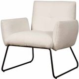 Tower living Dante coffeechair - fabric Teddy MJ8-1 White