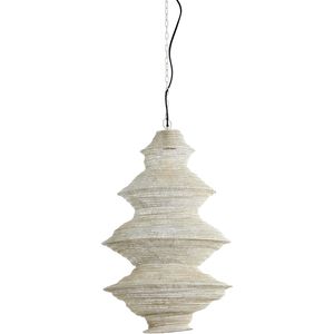 Light&living Hanglamp Ø40x70 cm NAKISHA licht grijs