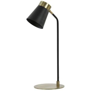 Light&living Bureaulamp 22x20x55 cm BRAJA mat zwart-antiek brons