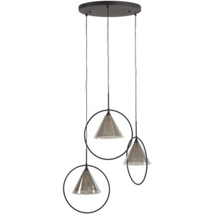 AnLi Style Hanglamp 3L ring getrapt tapse kap (G9)