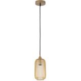 PTMD Juliet Amber glass hanging lamp long