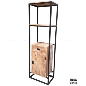 Benoa Len 1 Door 1 Drawer Bookshelf 60 cm