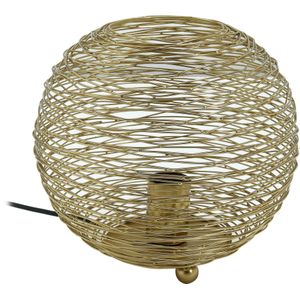 PTMD Andres Gold iron table lamp round wired design S