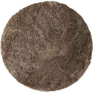 PTMD Jups Brown fabric handwoven carpet round S