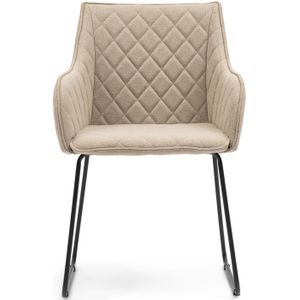 Riviera Maison Frisco Drive Dining Armchair, belgium weave, light flax