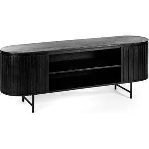 Furntastik Fafe Tv-meubel 2D, 155 cm, zwart