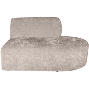 PTMD Lujo sofa white 9852 fiore fabric right ottoman