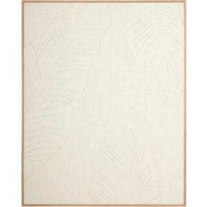 MUST Living Wall Panel Indian Banana Leaf,127x102x4 cm, white jute