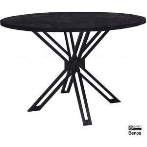 Benoa Yana Round Dining Table Black 130 cm