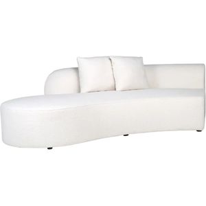 Richmond Bank Grayson ottoman links white furry|doorgestoffeerd (Himalaya 900 white furry)