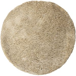 PTMD Jups Beige polyester handwoven carpet round S