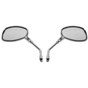 Scootmobiel spiegelset ovaal - Chroom