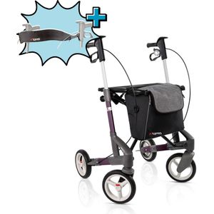 TOPRO Troja 5G Rollator - Paars Medium