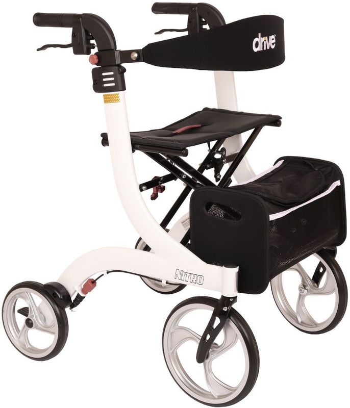 Rollator lichtgewicht Drive Nitro wit L