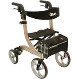 Rollator Nitro Medium - Champagne - Lichtgewicht - Weggewerkte Remkabels