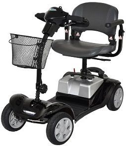 Scootmobiel Kymco Mini LS Comfort+ Zwart geveerd