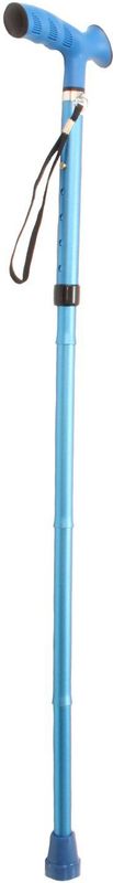 Premis Lichtgewicht Wandelstok Opvouwbaar Met Luxe TPR Greep - Blauw
