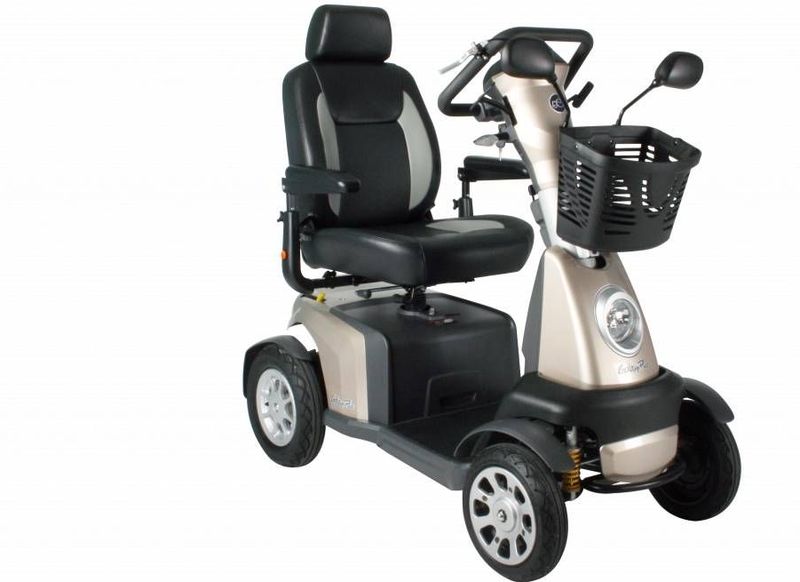 Scootmobiel Galaxy plus 4 20KM per uur Champagne