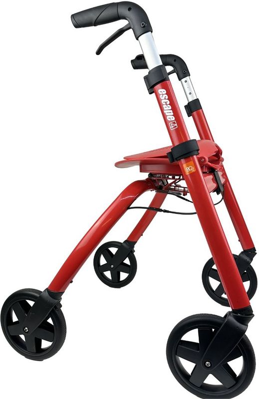 Nipglide Escape 4 Rollator - Uw Sleutel tot Vrijheid en Comfort - Rood