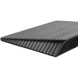 Rubberen drempelhulp 10,2 cm - 102 mm - Antislip - Oprijplaat Drempelhelling Drempelplaat Oprijhelling - 90 cm breed