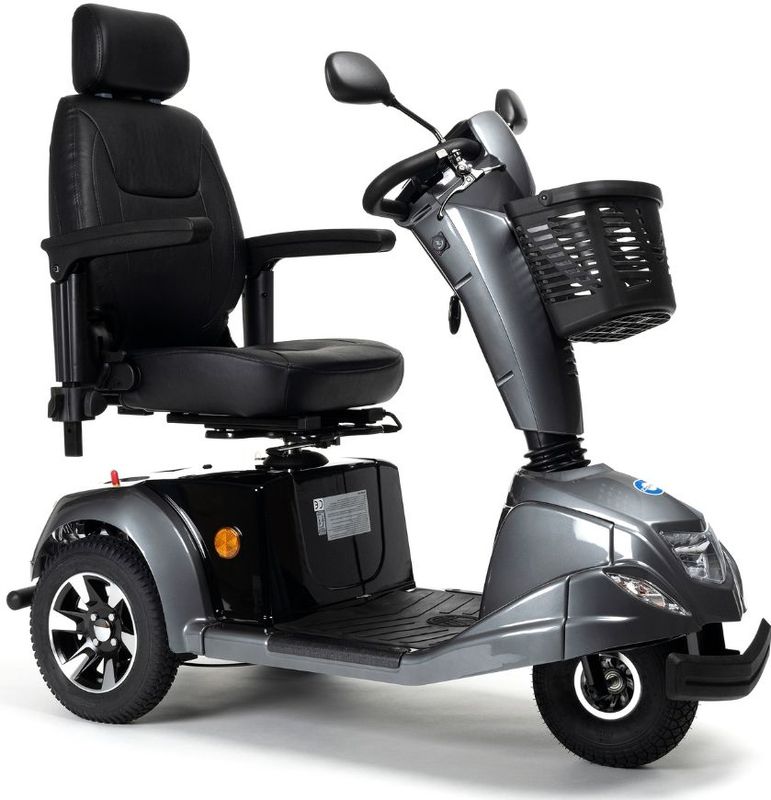 Vermeiren Carpo 3D Scootmobiel – Luxe en Wendbaarheid 3-Wiel Design - Antraciet 15 km/u