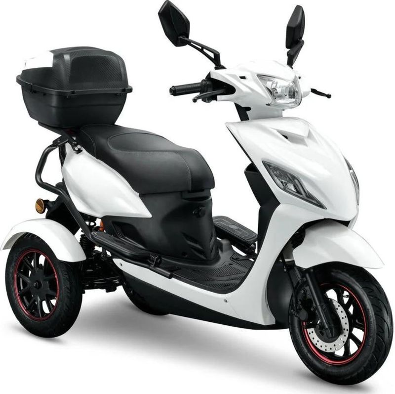 IVA T3 2.0 &ndash; Stijlvolle en Veilige Elektrische Driewielscooter 30 km/u - Wit