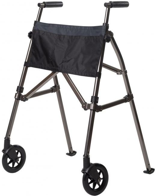 Looprek met 2 wielen antraciet