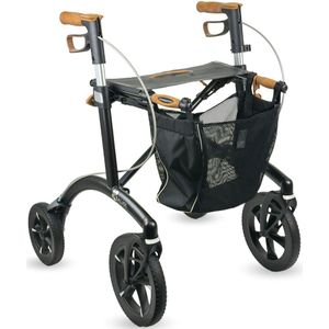 Saljol - Allround Rollator - Magic Black - Lichtgewicht - Tot 150 kg