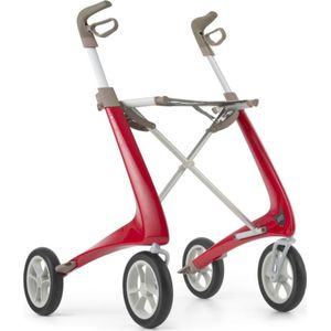 byACRE - Carbon Ultralight - Rollator - Rood