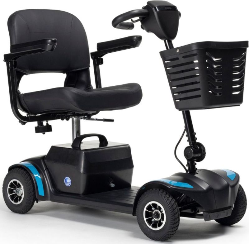 Vermeiren One Air+ Demontabele Scootmobiel - Zwart 8 km/u