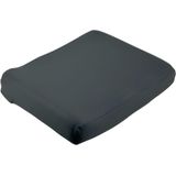 MultiMotion Dubbellaags Rolstoelkussen 45x40x7 cm &ndash; Memory Foam &ndash; Zwart &ndash; Anti-slip Hoes
