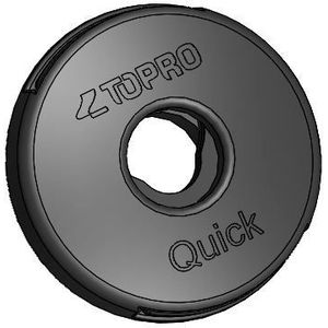 Achterwielbevestiging met lager, grijs Rollator Topro Olympos