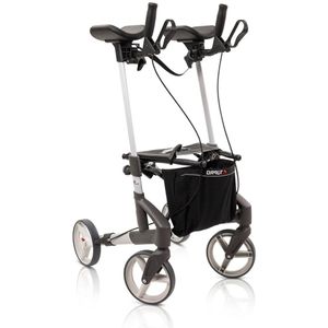 TOPRO Troja Walker 2 Onderarm Rollator –  Lichtgewicht, Stabiel en Comfortabel - Zilver Extra Small