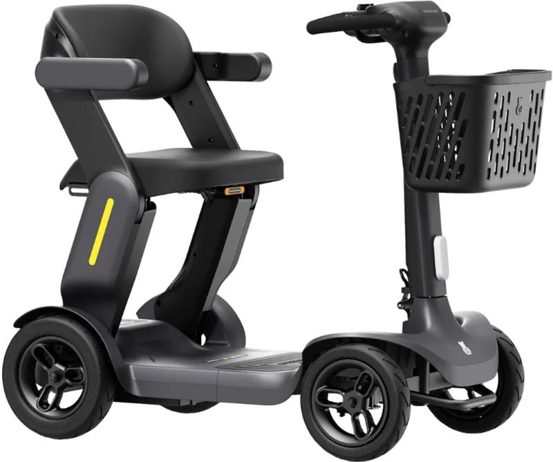 Paiseec S3 Antraciet lichtgewicht opvouwbare scootmobiel