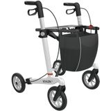 Rehasense Athlon SL Carbon Rollator - Inclusief Zachte Banden & Rugband - Wit L