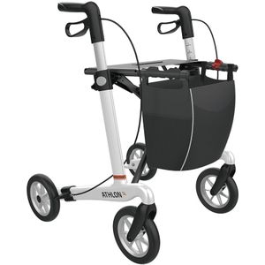 Rehasense Athlon SL Carbon Rollator - Inclusief Zachte Banden & Rugband - Wit L